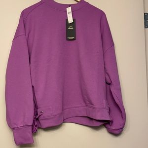 NWT Anthropologie Terry Sweatshirt w/Adjustable Ties